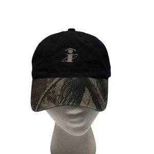 Realtree Unisex Black Camo Buckle Strap Ball Cap